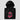 Albania Bitcoin Black — Bitcoin streetwear hoodie, ribbed cuff and hem detail shot