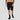 Algorand Athletic Shorts detail — close-up of the Algorand print on black fabric