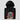 Folded black Zero to DeFi in Seconds Hoodie with a close-up of the chest print