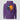 Bitcoin Alien Hoodie in purple, flat front view: glowing neon graffiti scene in orange and teal