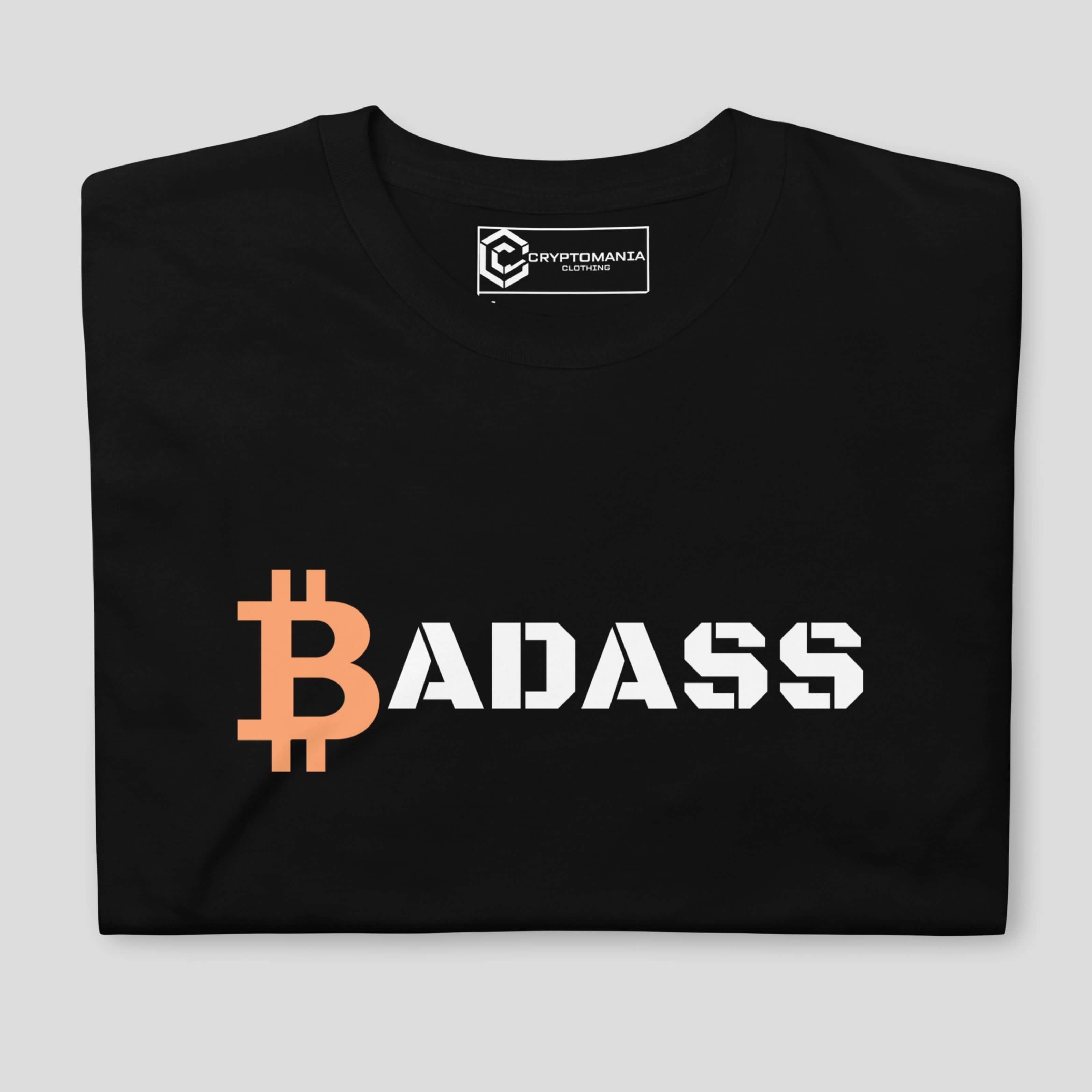Black crypto badass shirt for bitcoin holders
