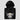 Folded black Bitcoin Bull Head Hoodie with a close-up of the chest print