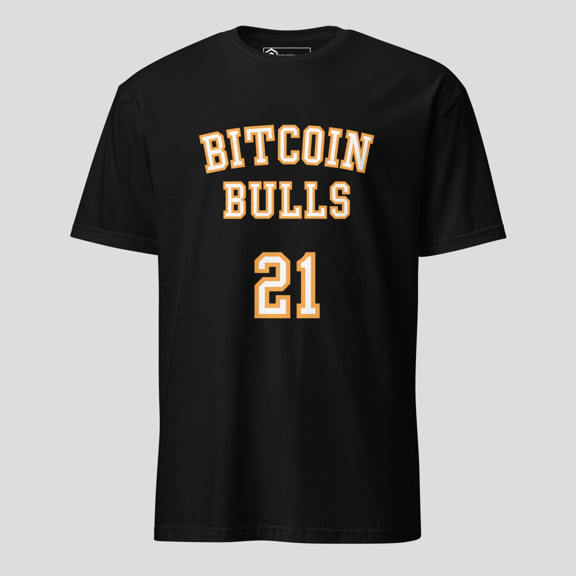 Black Bitcoin Bulls 21 t-shirt premium crypto apparel