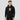 Bitcoin Denmark Flag premium Bitcoin hoodie — angled view showing hood and kangaroo pocket