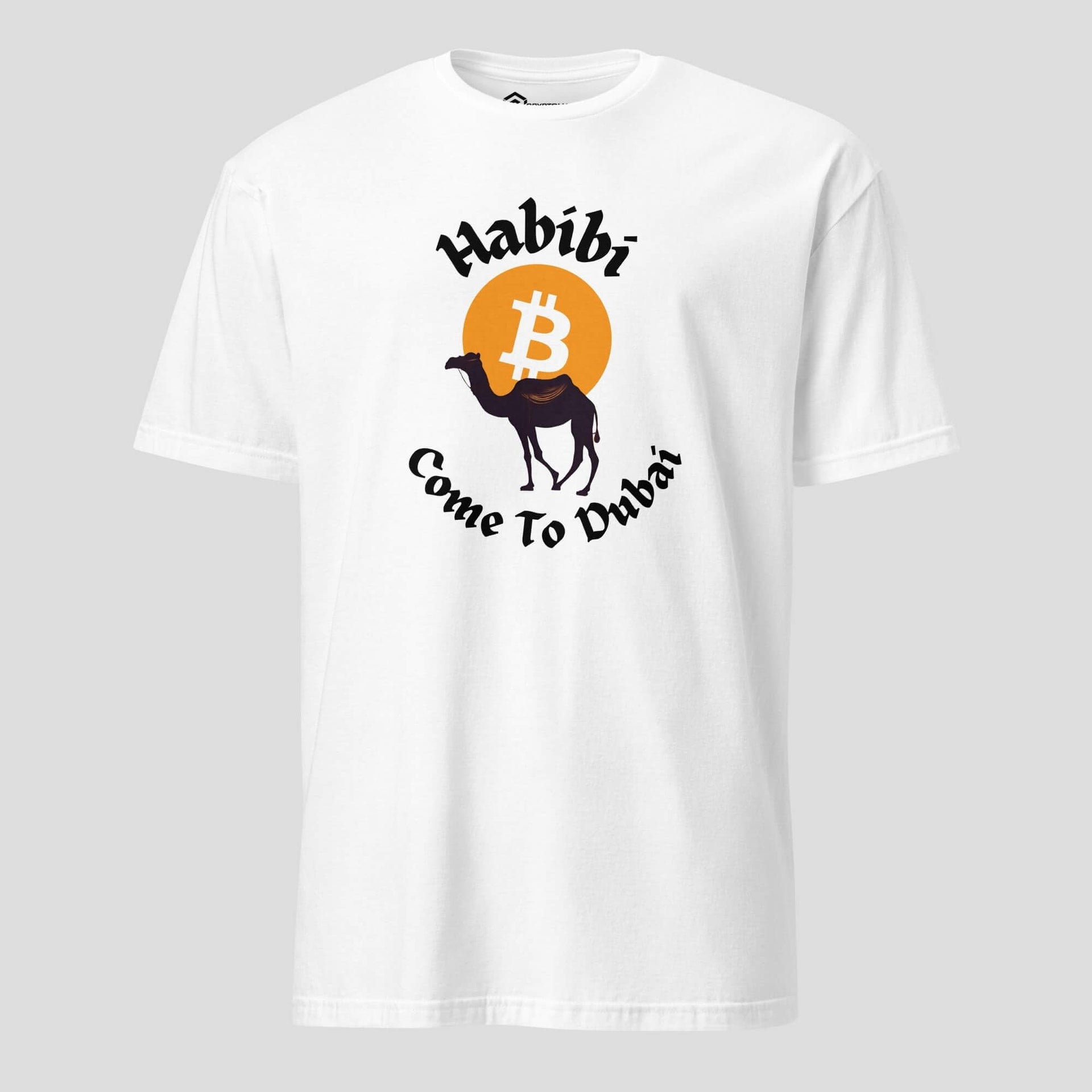 Habibi Bitcoin Dubai T-Shirt - Crypto Lifestyle Tee featuring premium Bitcoin-inspired t-shirt styling for crypto culture, view 1