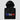 Folded black Bitcoin France Hoodie with a close-up of the chest print