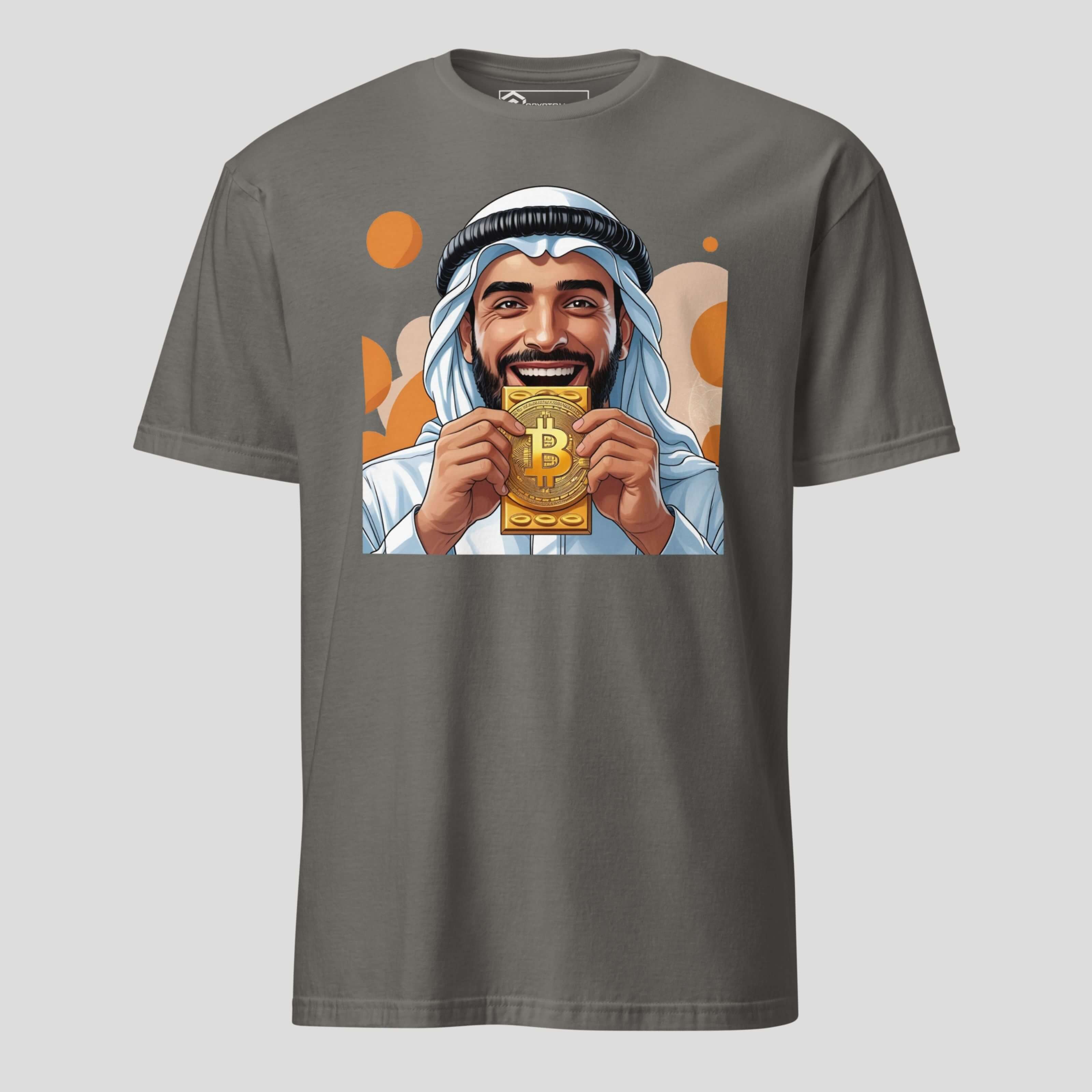 Bitcoin Habibi crypto t-shirt in grey color