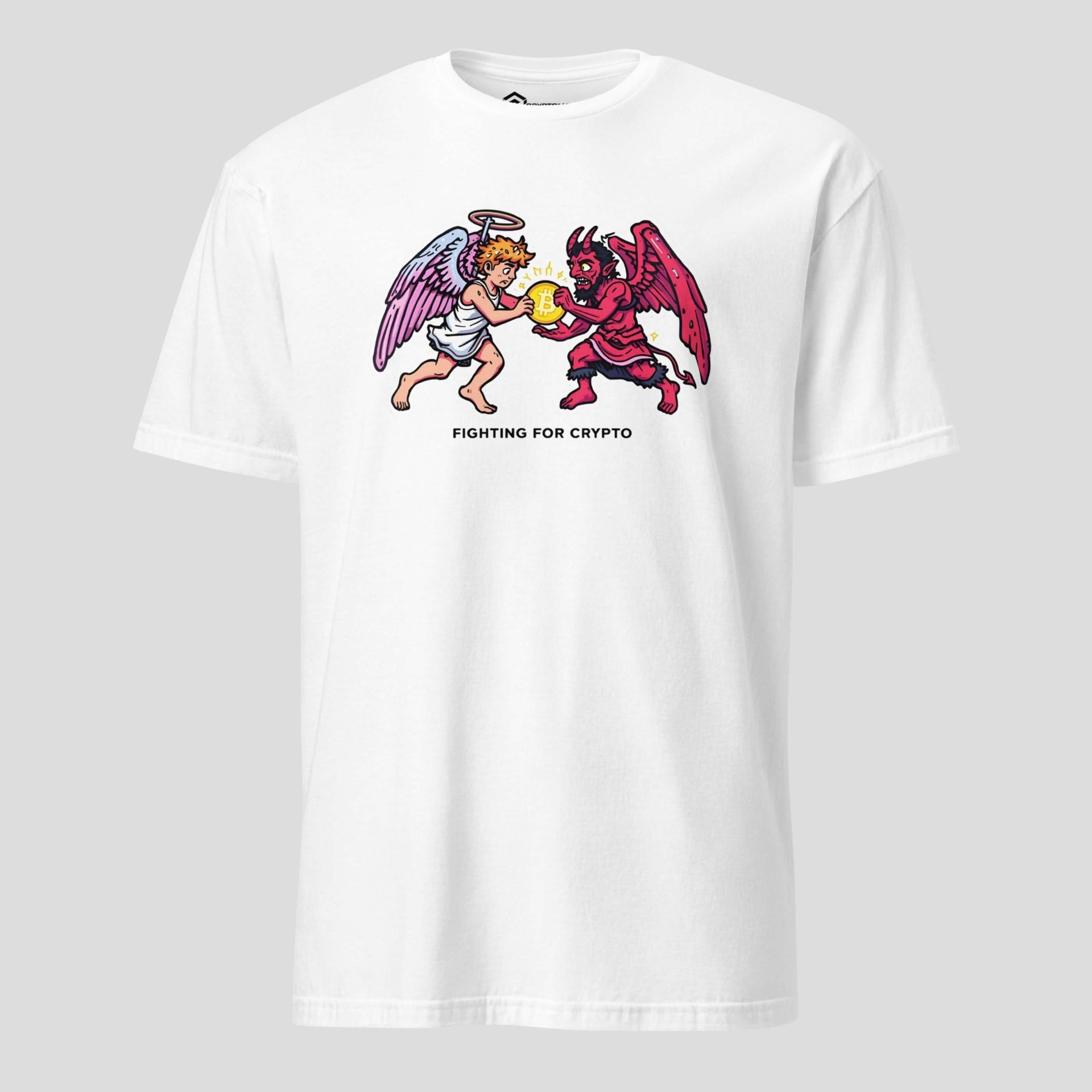 fighting for crypto bitcoin meme t-shirt white streetwear