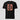 Bitcoin blockchain tee — Bitcoin Mining, front view on model showing fit
