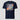 Bitcoin blockchain tee — Bitcoin Space Journey, front view on model showing fit