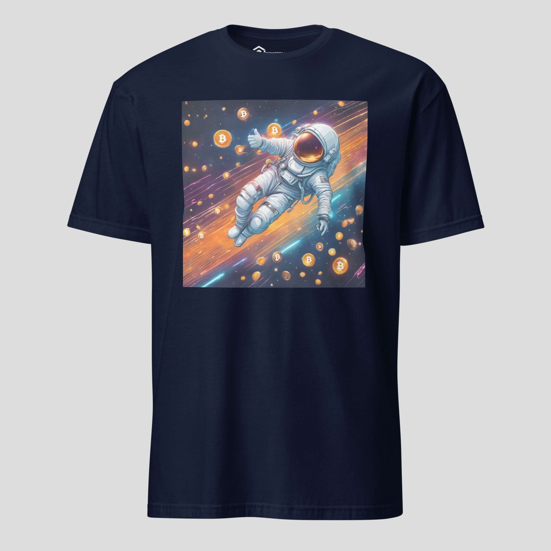 Bitcoin Space Journey T-Shirt - Crypto Exploration Tee