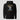 To the Moon Blockchain Explorer Hoodie in black, flat front view: detailed astronaut artwork with technical orbit lines