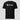 Bitcoin blockchain tee — Bitcoin Gothic Font, front view on model showing fit