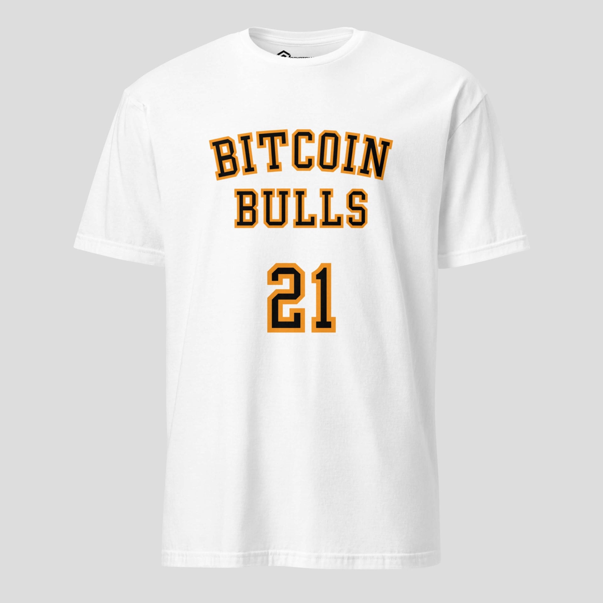 Bitcoin Bulls 21 t-shirt white bull market crypto design
