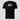 Bitcoin blockchain tee — BTC T-Shirt Black, front view on model showing fit