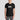 Bitcoin blockchain tee — BTC T-Shirt Black, close-up of graphic design detail