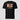 Bitcoin blockchain tee — BTC Bitcoin, front view on model showing fit