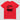 Bitcoin Revolution Red — Bitcoin crypto t-shirt, rear flat lay view