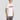 Minimal Red White Bitcoin — premium Bitcoin streetwear tee, close-up of DTG print quality