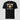 Bitcoin blockchain tee — Bitcoin University, front view on model showing fit