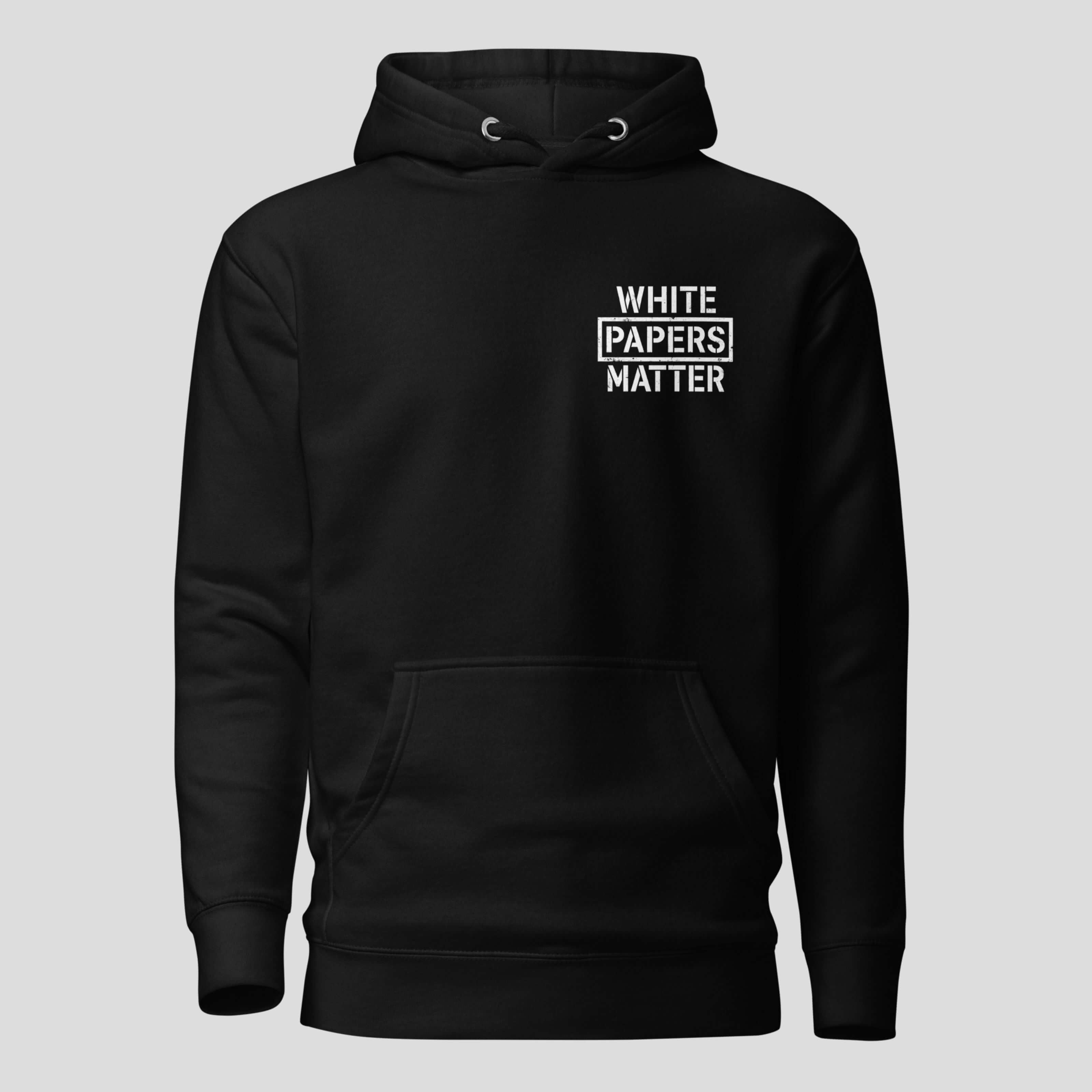 Bitcoin hoodie back print whitepaper graphic crypto streetwear