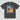 Oversized Faded Crypto — premium Bitcoin streetwear tee, close-up of DTG print quality