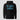 Cardano Believer Hoodie in black, flat front view: distressed teal stencil lettering with drip details