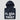 Folded navy In ADA We Trust Navy Hoodie with a close-up of the chest print