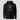 Diamond Hands Club Hoodie in black, flat front view: art-deco arch frame with fine gold lines