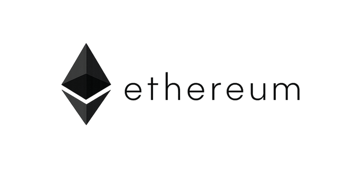 Ethereum-inspired blockchain symbol in black geometric style on transparent background for Web3 clothing design