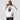 Model wearing the white Excited by Volatility Hoodie, showing the relaxed unisex fit