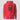 Excited by Volatility Hoodie in team red, flat front view of the second colorway
