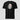 Bitcoin blockchain tee — Crypto Franklin, front view on model showing fit