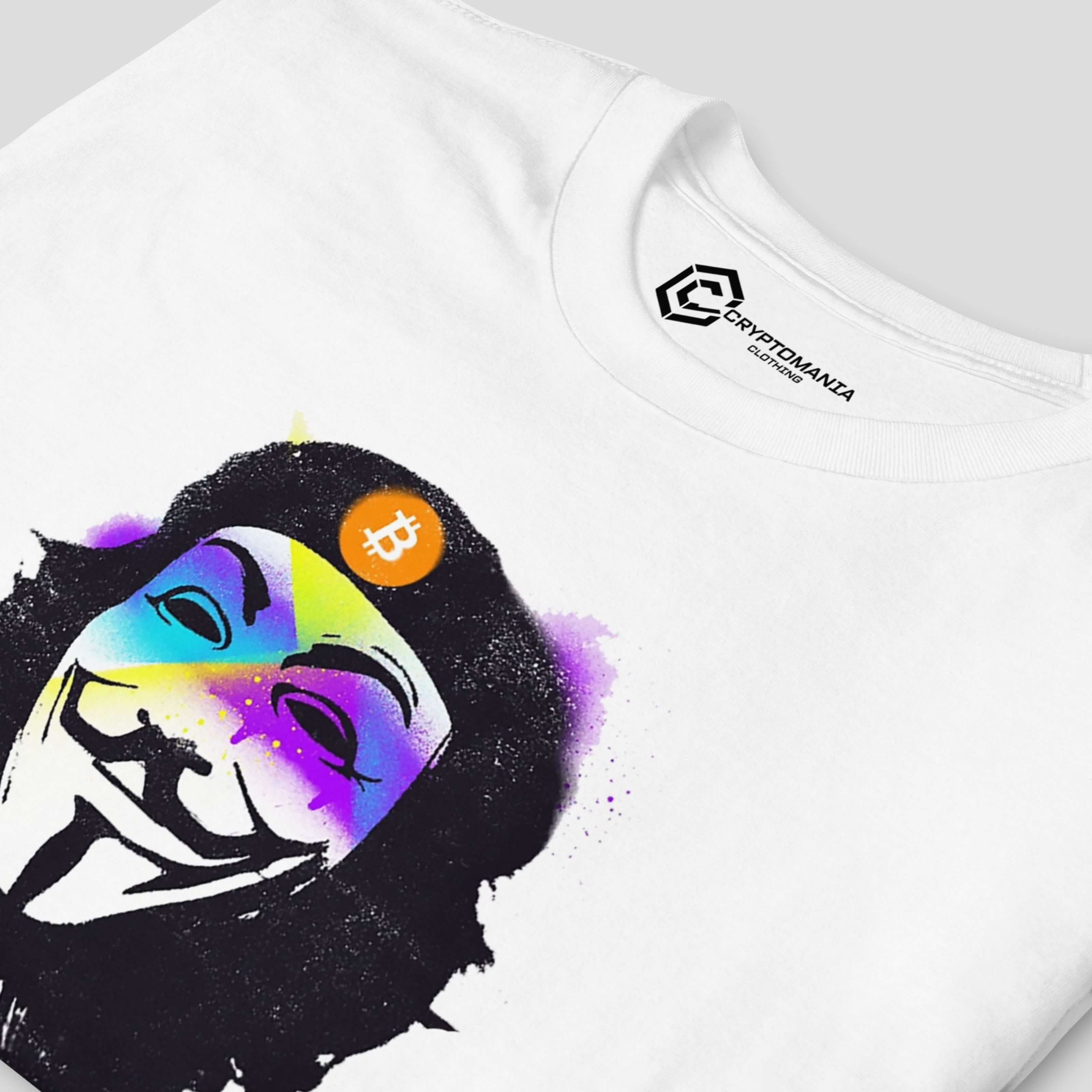 Anonymous hacker mask crypto art cypherpunk blockchain privacy graphic