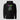 Crypto blockchain hoodie — Rug Puller Crypto, front view on model showing fit