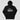 Crypto blockchain hoodie — Highly Volatile, back view showing full construction