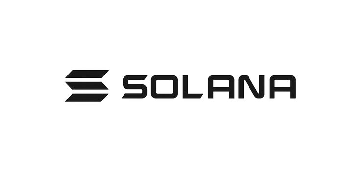 Solana-inspired crypto symbol in black minimalist style on transparent background for modern Web3 fashion