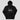 Geometric Crypto Trader premium Bitcoin hoodie — angled view showing hood and kangaroo pocket