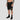 Dogecoin crypto training shorts in black, side profile view