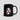 Dominican Republic flag Bitcoin coffee mug in glossy black ceramic, front product shot showing the wrap-around design