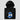 Bitcoin blockchain hoodie — El Salvador Bitcoin Black, hood and drawstring detail close-up