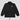 Ethereum Packable Windbreaker side view — black crypto outerwear showing the zip and hood