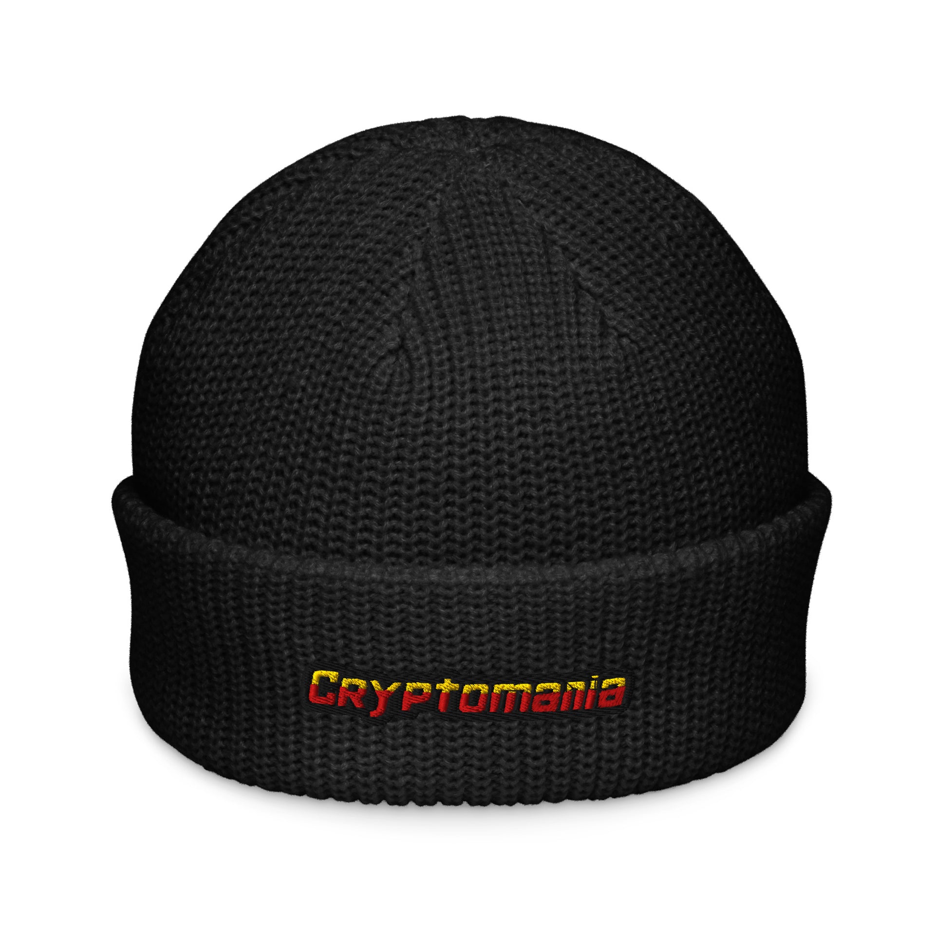 CRYPTO FISHERMAN BEANIE - OFFICIAL CRYPTOMANIA LOGO
