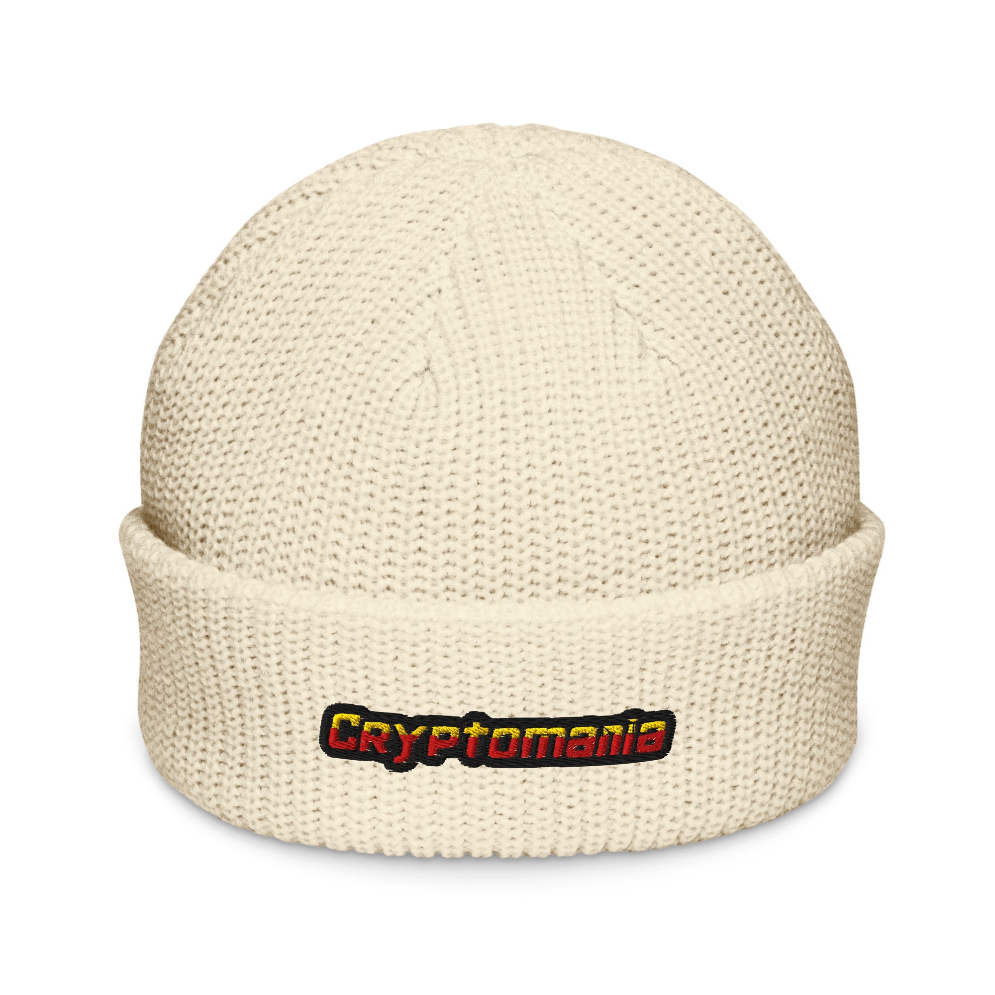CRYPTO FISHERMAN BEANIE - OFFICIAL CRYPTOMANIA LOGO
