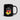 Bitcoin Germany Mug front view — Germany flag and orange Bitcoin symbol on a black ceramic cup