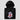 Bitcoin blockchain hoodie — Great Britain Bitcoin Black, hood and drawstring detail close-up