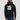Model wearing the black HODL Like an Anime Hero Hoodie, showing the relaxed unisex fit
