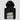Folded black HODL Like an Anime Hero Hoodie with a close-up of the chest print