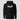 Hodl Bold Italic Hoodie in black, flat front view: heavy italic wordmark in solid white
