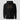 Hodl Spartan Hoodie in black, flat front view: greek-inspired lettering in a soft gold tone